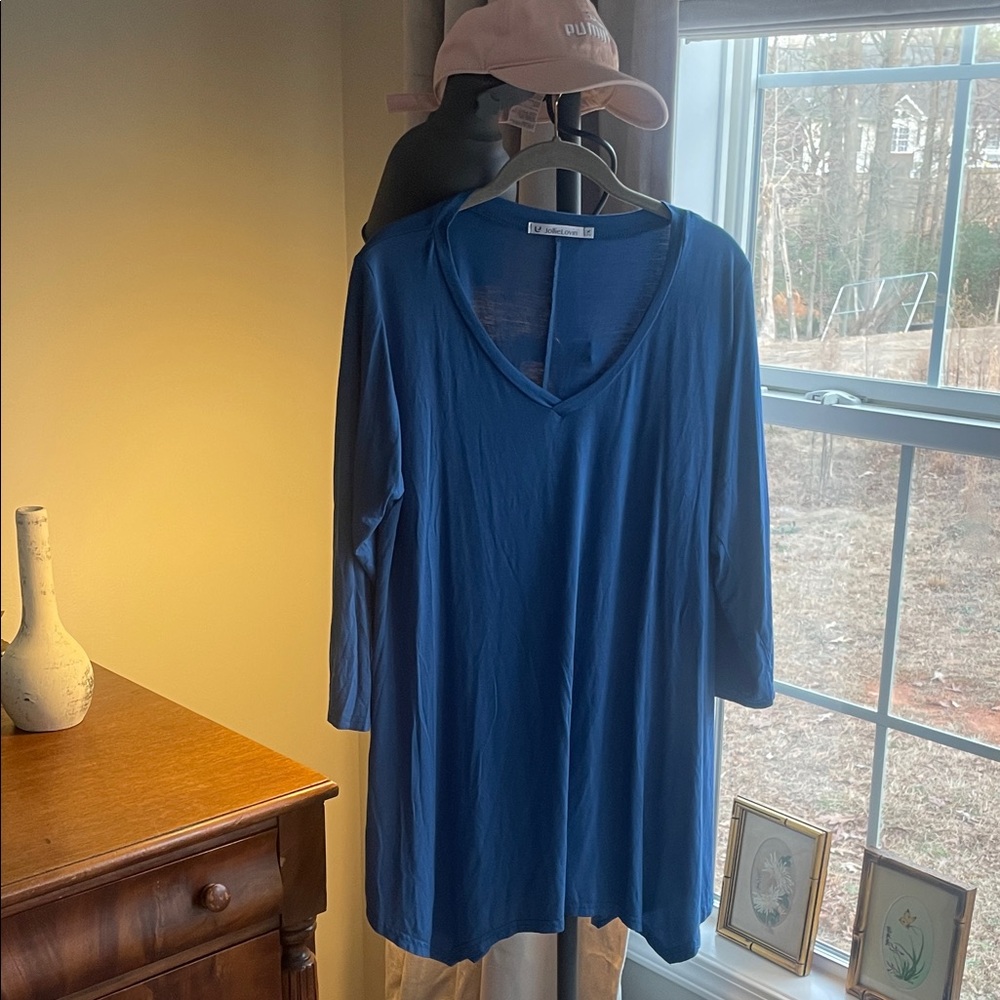 JollieLovin Deep Blue Tunic